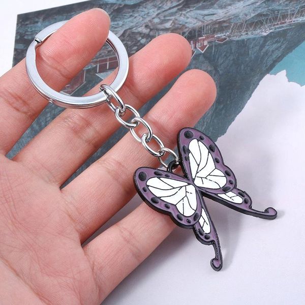 keychains anime peripheral demon slayer blade ninja butterfly keychain metal pendant, Silver
keychains anime peripheral demon slayer blade ninja butterfly keychain metal pendant, Silver