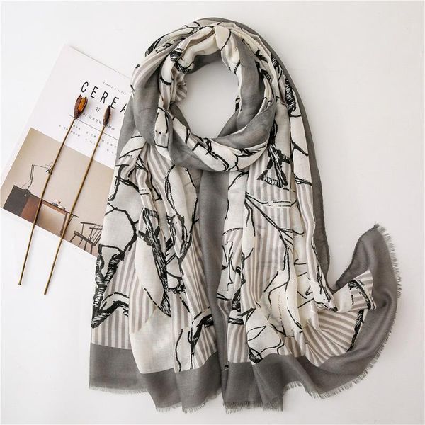scarves rose stamping silver in color sun protection scarf super soft shawl beach pareo sarong, Blue;gray
scarves rose stamping silver in color sun protection scarf super soft shawl beach pareo sarong, Blue;gray