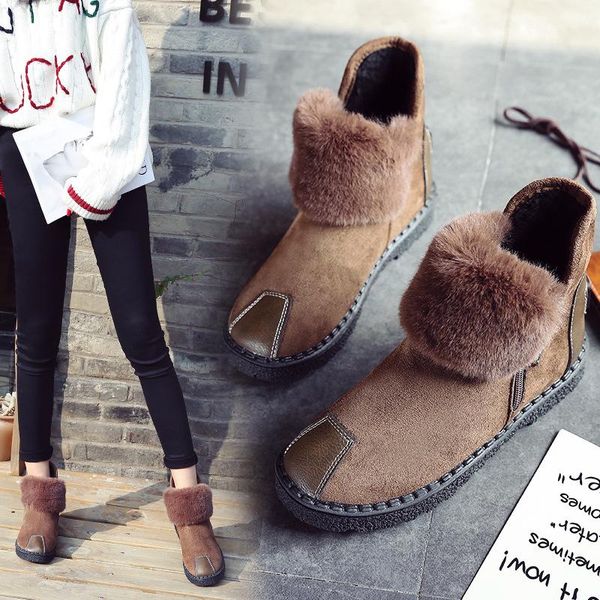 boots snow women's 2021 winter style warm cotton padded shoes korean-style versatile platform heel-style non-slip sh, Black
boots snow women's 2021 winter style warm cotton padded shoes korean-style versatile platform heel-style non-slip sh, Black