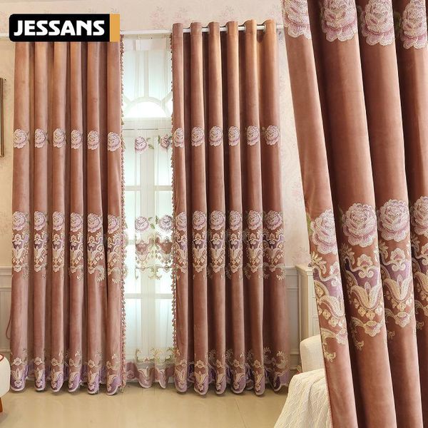 curtain & drapes embroidered flannel floor-to-ceiling window shading finished product curtains for living dining room bedroom
curtain & drapes embroidered flannel floor-to-ceiling window shading finished product curtains for living dining room bedroom