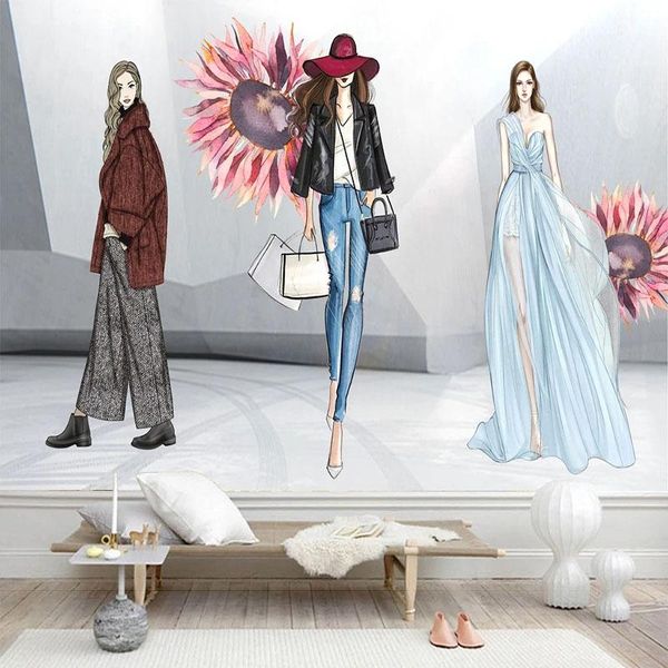 wallpapers custom po wallpaper 3d modern fashion beauty tooling clothing store background wall self-adhesive waterproof papel
wallpapers custom po wallpaper 3d modern fashion beauty tooling clothing store background wall self-adhesive waterproof papel