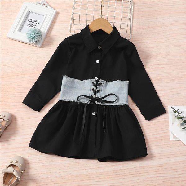 girl's dresses 2 pcs girls shirt clothes sets single-breasted solid color long sleeve lapel denim dress + tie-up waist belt, Red;yellow
girl's dresses 2 pcs girls shirt clothes sets single-breasted solid color long sleeve lapel denim dress + tie-up waist belt, Red;yellow