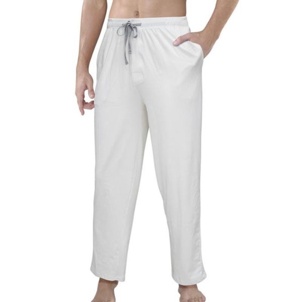 men's pants autumn spring men's casual sweatpants straight leg pajamas sleep elastic waist drawstring stretchy trousers, Black
men's pants autumn spring men's casual sweatpants straight leg pajamas sleep elastic waist drawstring stretchy trousers, Black