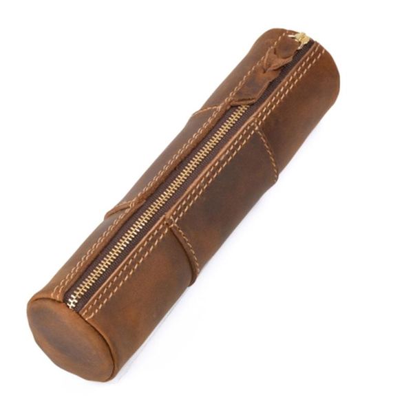leather pencil pouch - zippered pen case for school, work & office bags
leather pencil pouch - zippered pen case for school, work & office bags