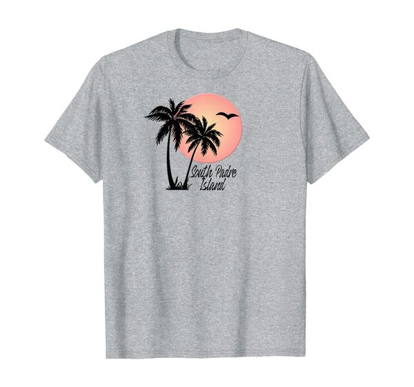 south padre island souvenir texas gift palm tree sun beach t-shirt, White;black
south padre island souvenir texas gift palm tree sun beach t-shirt, White;black