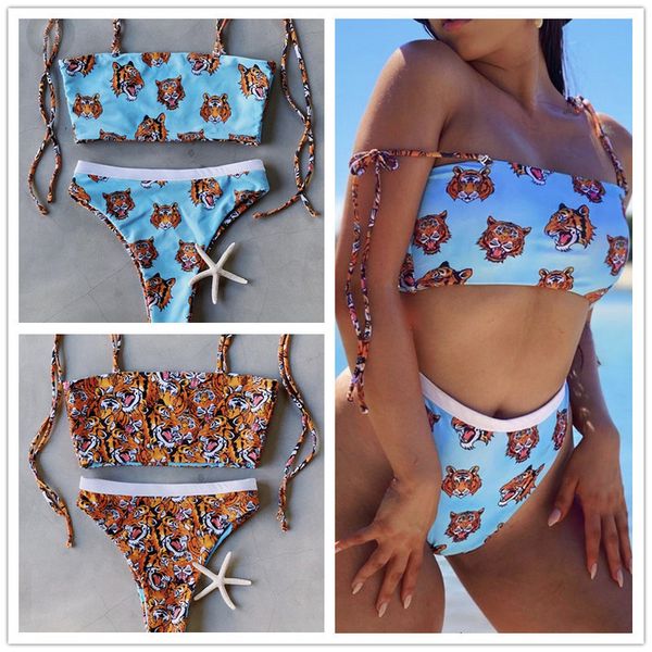 women's swimwear 2022 split swimsuit bikini tiger print bikini world, White;black
women's swimwear 2022 split swimsuit bikini tiger print bikini world, White;black