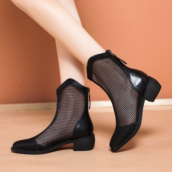 gladiator sandals hollow out women boots breathable sandalias botas gauze ladies shoe pointed toe back zipper 2021 summer 9008n dress shoes, Black
gladiator sandals hollow out women boots breathable sandalias botas gauze ladies shoe pointed toe back zipper 2021 summer 9008n dress shoes, Black