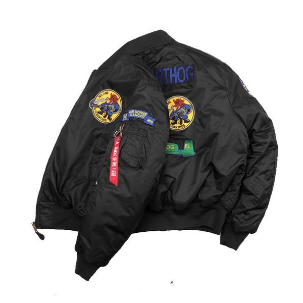 autumn and winter military retro embroidery badge baseball uniform american flight suits jacket loose coat, Black;brown
autumn and winter military retro embroidery badge baseball uniform american flight suits jacket loose coat, Black;brown