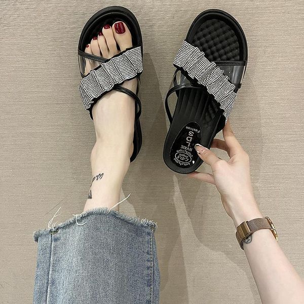 slippers med shoes woman 2021 casual shale female beach pantofle platform luxury sabot flat slides rubber pu fashion, Black
slippers med shoes woman 2021 casual shale female beach pantofle platform luxury sabot flat slides rubber pu fashion, Black