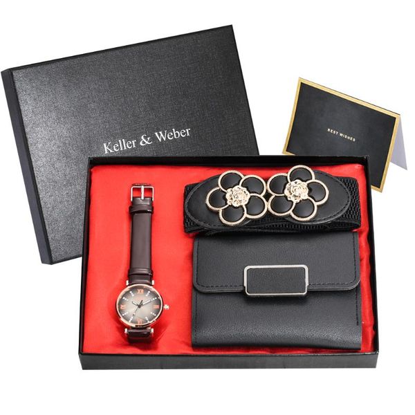 wristwatches 4pcs/set minimalist watch luxury wallet ladies belt set watches leather band quartz wristwatch female clock gifts ulzzang, Slivery;brown
wristwatches 4pcs/set minimalist watch luxury wallet ladies belt set watches leather band quartz wristwatch female clock gifts ulzzang, Slivery;brown