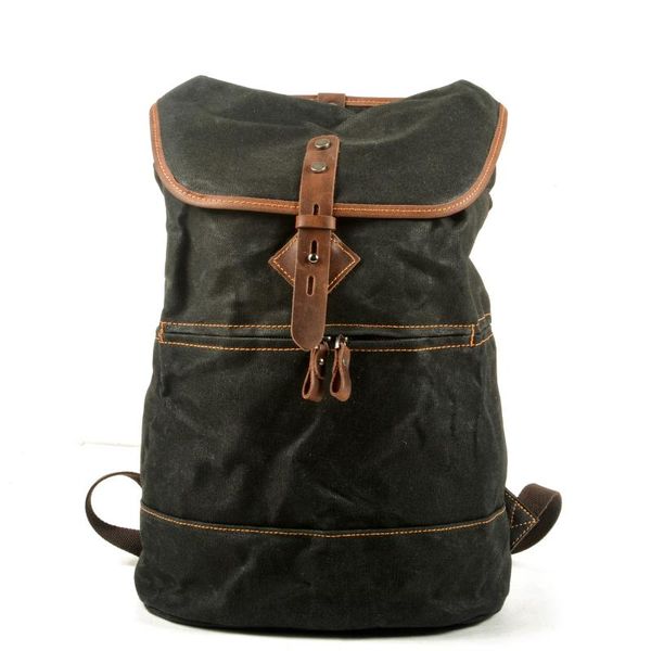 black backpack men waxed canvas bag drawstring waterproof vintage bags rucksack school mochila laptop
black backpack men waxed canvas bag drawstring waterproof vintage bags rucksack school mochila laptop
