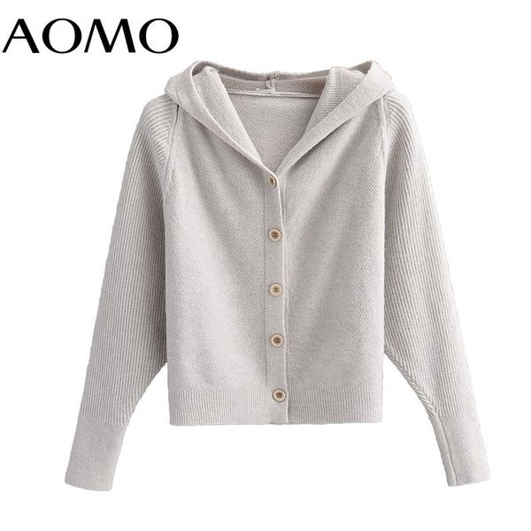 women's knits & tees aomo women gray hood cardigan vintage jumper 2021 knitted 1f311a, White
women's knits & tees aomo women gray hood cardigan vintage jumper 2021 knitted 1f311a, White