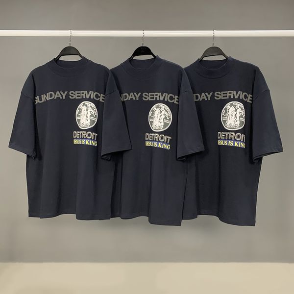 men's t-shirts sunday service jesus is king t-shirts and navy blue shirt western kanye, White;black
men's t-shirts sunday service jesus is king t-shirts and navy blue shirt western kanye, White;black