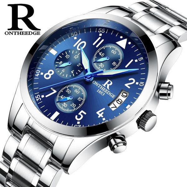 wristwatches fashion steel strap bussiness men's luminous quartz watch, Slivery;brown
wristwatches fashion steel strap bussiness men's luminous quartz watch, Slivery;brown