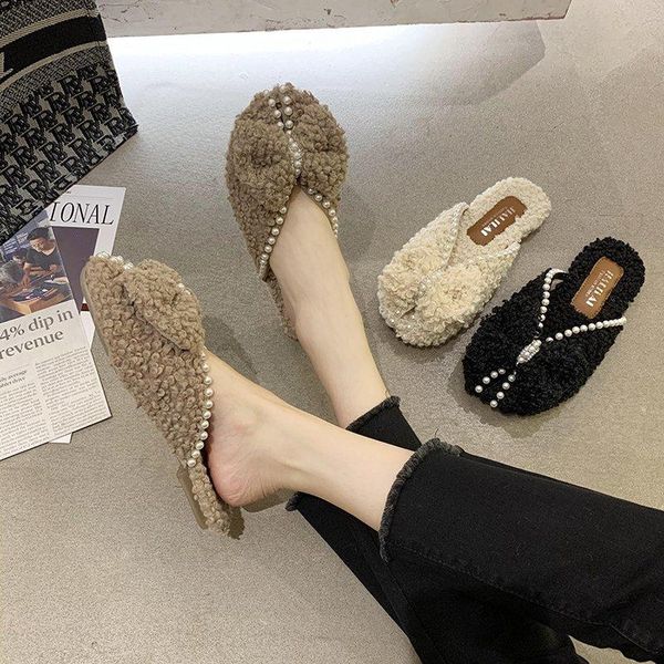women slippers winter shoes flat sweet home woman indoor fur warm soft slip on autumn female short plush, Black
women slippers winter shoes flat sweet home woman indoor fur warm soft slip on autumn female short plush, Black