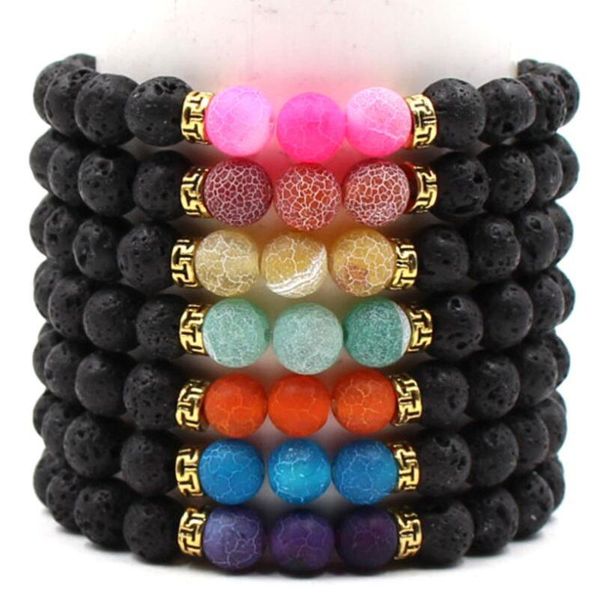 beaded, strands charm natural volcanic stone bracelet seven chakras energy handmade beaded for men or women jewelry wholesale, Black
beaded, strands charm natural volcanic stone bracelet seven chakras energy handmade beaded for men or women jewelry wholesale, Black