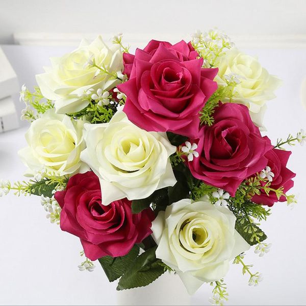 decorative flowers & wreaths 12 head artificial roses bouquet silk fake wedding party home decoration indoor dried flower floral ornament
decorative flowers & wreaths 12 head artificial roses bouquet silk fake wedding party home decoration indoor dried flower floral ornament