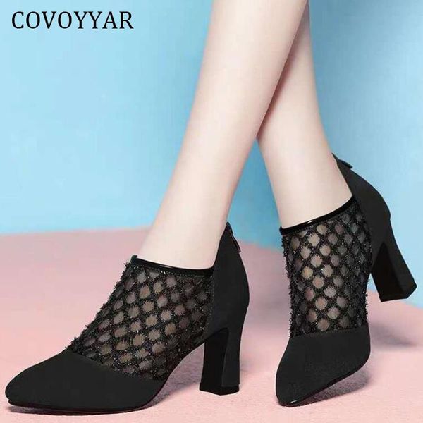 dress shoes covoyyar 2021 elegant mesh women high heels spring pointed toe ankle boots lady pumps sandals whh208, Black
dress shoes covoyyar 2021 elegant mesh women high heels spring pointed toe ankle boots lady pumps sandals whh208, Black