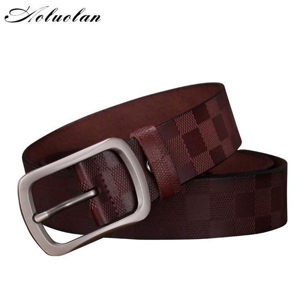 aoluolan luxury designer men and women grid embossing belt needle buckle leisure business leather jeans belts, Black;brown
aoluolan luxury designer men and women grid embossing belt needle buckle leisure business leather jeans belts, Black;brown