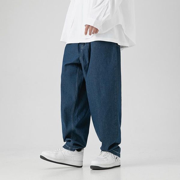 men's jeans classic denim pants men loose fit harajuku basic primary color blue straight trousers male spring autumn
men's jeans classic denim pants men loose fit harajuku basic primary color blue straight trousers male spring autumn