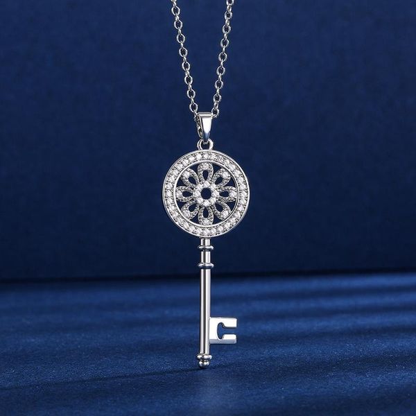pendant necklaces fashion key shape necklace micro paved cz stone dazzling female party accessories exquisite gifts women pendent, Silver
pendant necklaces fashion key shape necklace micro paved cz stone dazzling female party accessories exquisite gifts women pendent, Silver