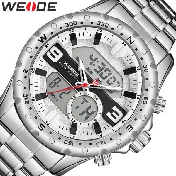 wristwatches weide men watch casual sports watches quartz lcd digital chronograph clocks military complete calendar, Slivery;brown
wristwatches weide men watch casual sports watches quartz lcd digital chronograph clocks military complete calendar, Slivery;brown