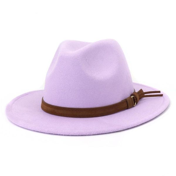 wide brim hats fedora women men with leather band wool felted jazz cap winter autumn panama camel white fedoras ladies, Blue;gray
wide brim hats fedora women men with leather band wool felted jazz cap winter autumn panama camel white fedoras ladies, Blue;gray