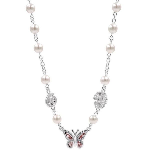 chains potcet korea 2021 fashion women's pearl butterfly necklace pendant retro hip hop jewelry, Silver
chains potcet korea 2021 fashion women's pearl butterfly necklace pendant retro hip hop jewelry, Silver