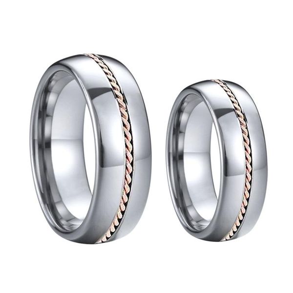 cluster rings luxury alliances 4/6/8mm real rose gold twist tungsten carbide jewelry marriage wedding couple set for men and women, Golden;silver
cluster rings luxury alliances 4/6/8mm real rose gold twist tungsten carbide jewelry marriage wedding couple set for men and women, Golden;silver