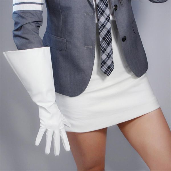 five fingers gloves long 38cm big sleeve wide cuff lantern puff emulation leather white men women wpu142, Blue;gray
five fingers gloves long 38cm big sleeve wide cuff lantern puff emulation leather white men women wpu142, Blue;gray