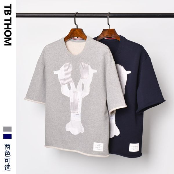 hole beggar new tb thom short sleeve men's t-shirt pure cotton thick loose hip hop joint trend, White;black
hole beggar new tb thom short sleeve men's t-shirt pure cotton thick loose hip hop joint trend, White;black