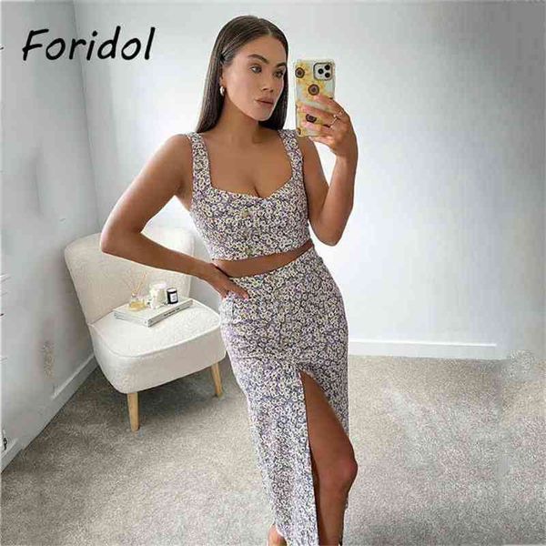 sleeveless skirt set suits women summer floral print purple dress two pieces matching beach vintage 210427, White
sleeveless skirt set suits women summer floral print purple dress two pieces matching beach vintage 210427, White