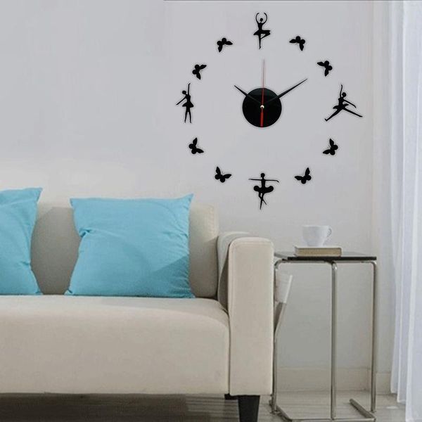 wall sticker mute clock diy ballet dancer acrylic mirror mural decals for home decor clocks
wall sticker mute clock diy ballet dancer acrylic mirror mural decals for home decor clocks