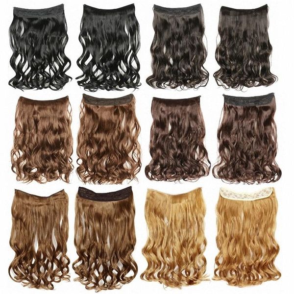 synthetic wigs fish line hair invisible wire no clips in fake hairpieces secret fishline one piece wavy style for women, Black
synthetic wigs fish line hair invisible wire no clips in fake hairpieces secret fishline one piece wavy style for women, Black
