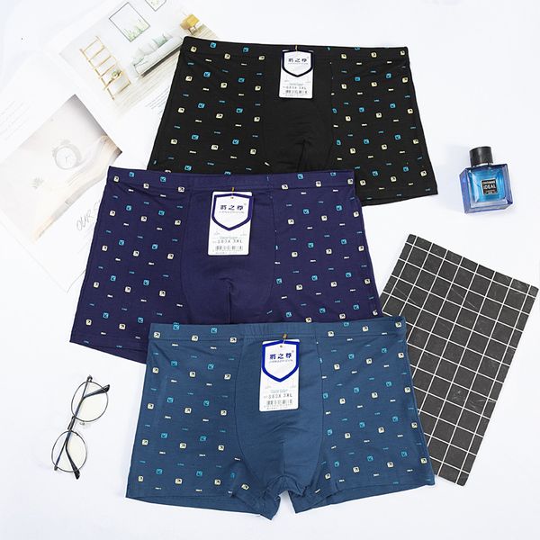 the new comfortable soft printing men's underwear in summer, Black;white