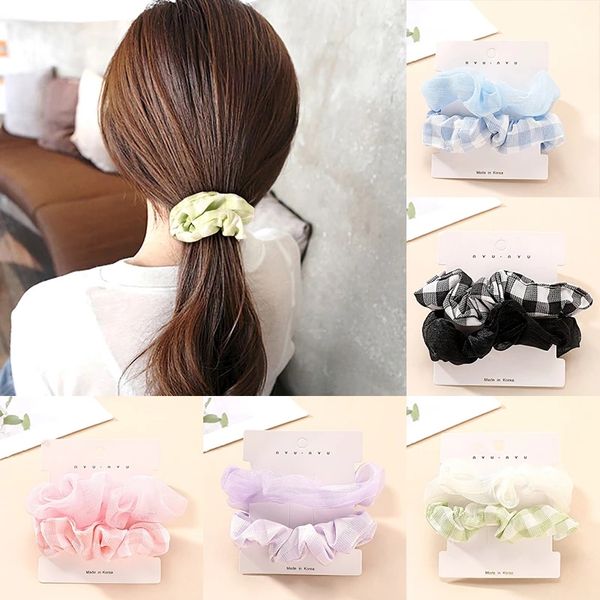2pcs mesh scrunchies set hair rope ponytail holder solid black white pink elastic hair circle rubber band accessories, Slivery;white
2pcs mesh scrunchies set hair rope ponytail holder solid black white pink elastic hair circle rubber band accessories, Slivery;white