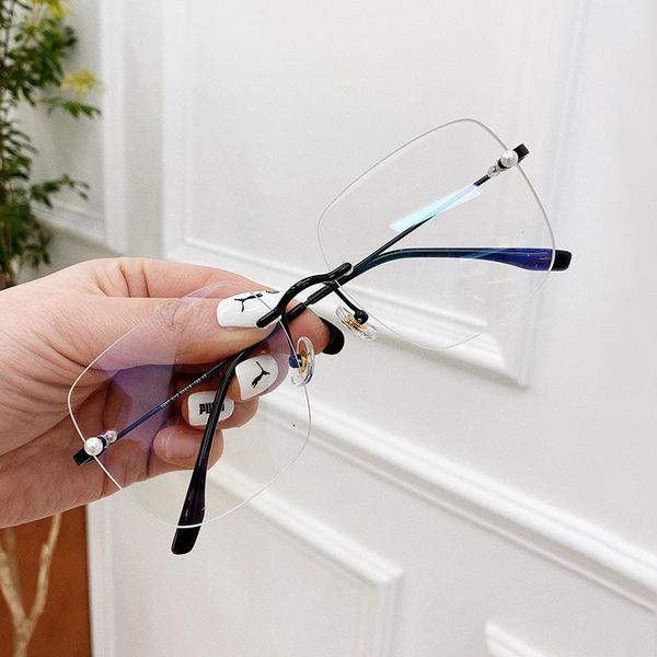 fashion sunglasses frames 2021 latest model retro designer metal eyeglasses rimless anti blue light glasses ab005, Black
fashion sunglasses frames 2021 latest model retro designer metal eyeglasses rimless anti blue light glasses ab005, Black