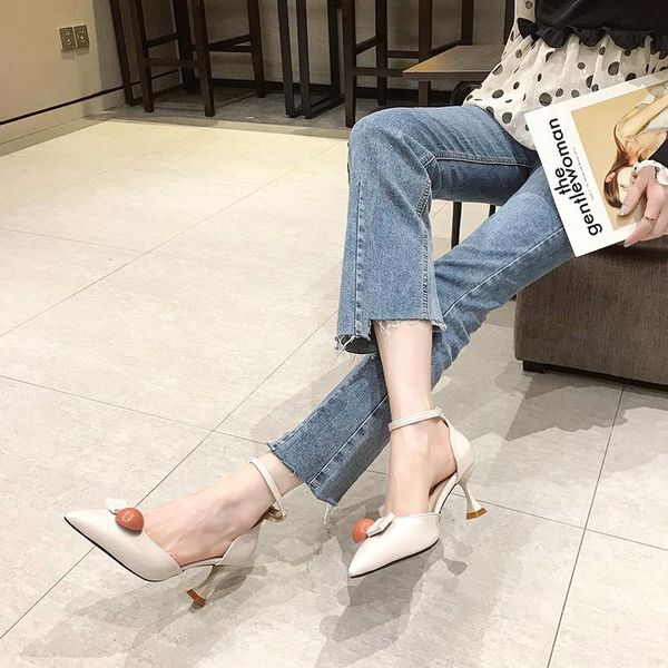 dress shoes gentle wind hollow baotou single fine with wild word buckle pointed wine glasses and high heels z508, Black
dress shoes gentle wind hollow baotou single fine with wild word buckle pointed wine glasses and high heels z508, Black