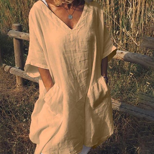 casual dresses summer dress women short sleeve for 2021 v neck woman a-line loose sundress vestido feminino 5xl, Black;gray
casual dresses summer dress women short sleeve for 2021 v neck woman a-line loose sundress vestido feminino 5xl, Black;gray