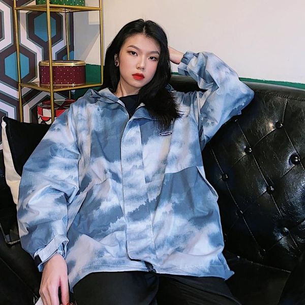 men's and women's hip hop autumn long sleeve tie dye work jacket loose handsome fashion thin hooded coat coats jackets, Black;brown
men's and women's hip hop autumn long sleeve tie dye work jacket loose handsome fashion thin hooded coat coats jackets, Black;brown