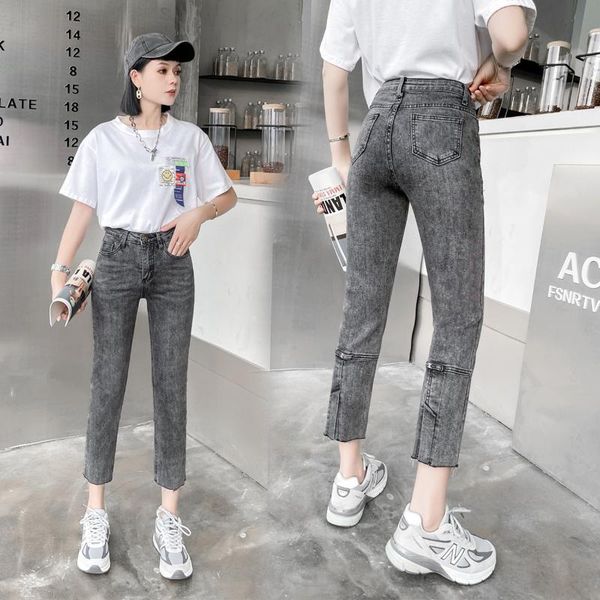spring jeans women 's pencil pants stretch cigarette foot unique design short-height ankle-length women's, Blue
spring jeans women 's pencil pants stretch cigarette foot unique design short-height ankle-length women's, Blue