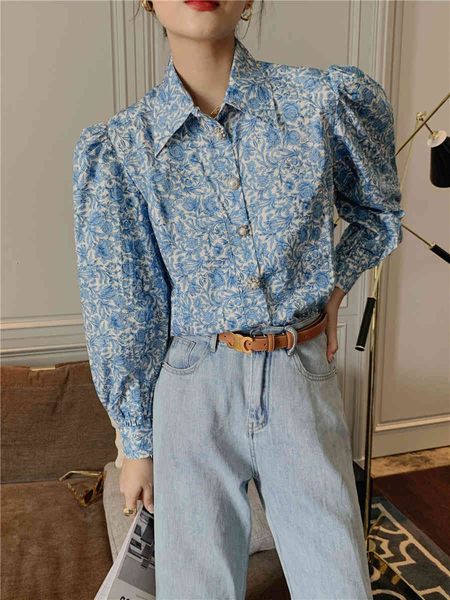 skirt bottle down floral blue shirt print autumn 2021 puff upper court female blouse sleeve, Black
skirt bottle down floral blue shirt print autumn 2021 puff upper court female blouse sleeve, Black