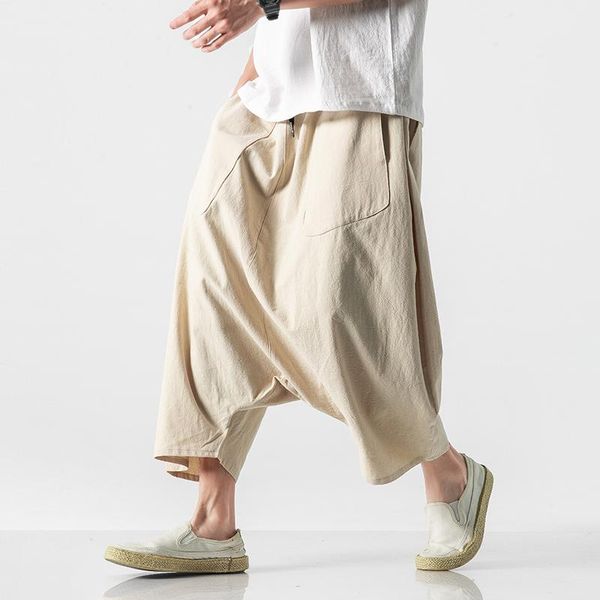 colors men elastic waist loose casual cotton linen wide leg cross pants male japan streewear kimono pant skirt trousers men's, Black
colors men elastic waist loose casual cotton linen wide leg cross pants male japan streewear kimono pant skirt trousers men's, Black