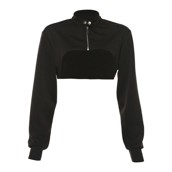 women's t-shirt long sleeve zip-up patchwork jacket crop 2021 autumn winter women streetwear punk t-shirts fashion, White
women's t-shirt long sleeve zip-up patchwork jacket crop 2021 autumn winter women streetwear punk t-shirts fashion, White