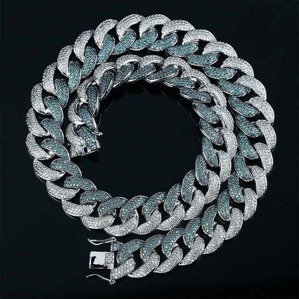 iced out selling green silver color 18mm men's chain zircon necklace jewelry x0509, Black
iced out selling green silver color 18mm men's chain zircon necklace jewelry x0509, Black