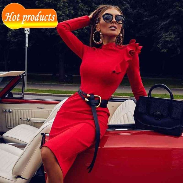 two piece dress you're all in fashion frilly long sleeves celebrity party bandage club at knee height dressed qwmh, White
two piece dress you're all in fashion frilly long sleeves celebrity party bandage club at knee height dressed qwmh, White