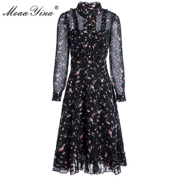 fashion runway dress spring summer women's dress long sleeve ruffles floral-print vacation elegant dresses 210524, Black;gray
fashion runway dress spring summer women's dress long sleeve ruffles floral-print vacation elegant dresses 210524, Black;gray
