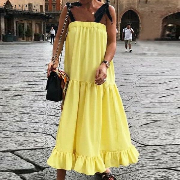 dresses ruffles women dress 2021 summer strap bandage midi vestidos casual suspender long sundress fashhion streetwear plus size, Black;gray
dresses ruffles women dress 2021 summer strap bandage midi vestidos casual suspender long sundress fashhion streetwear plus size, Black;gray