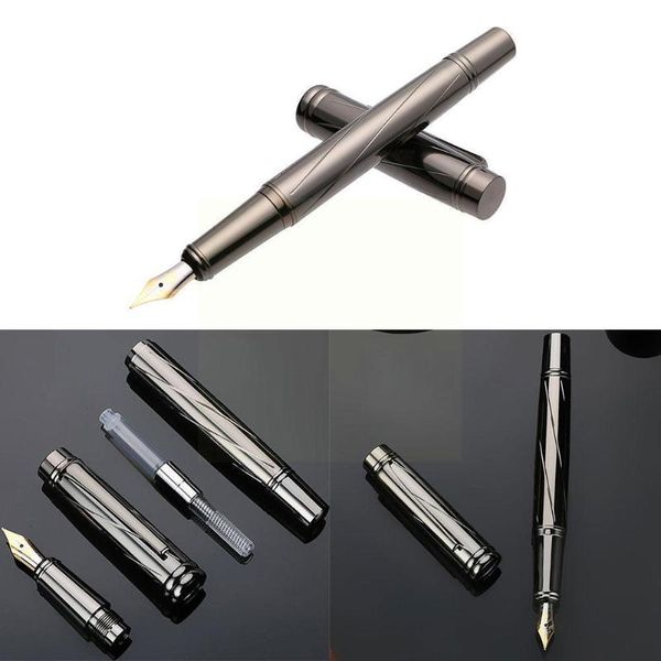 fountain pens luxury silver plating penmetal school ink 0.5mm writing stationery supplies student office b1r6
fountain pens luxury silver plating penmetal school ink 0.5mm writing stationery supplies student office b1r6
