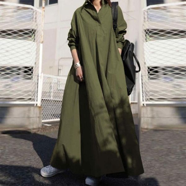 plus size dress women spring autumn 2021 solid color cotton turn-down collar long sleeve button pocket loose casual vintage robe dresses, Black;gray
plus size dress women spring autumn 2021 solid color cotton turn-down collar long sleeve button pocket loose casual vintage robe dresses, Black;gray